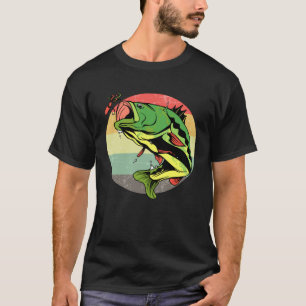 T-shirt Pêcheur à la mouche vintage Pêcheur Pêcheur de poi