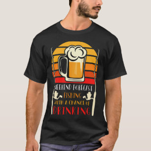 T-shirt Pêcheur accro aux hommes Drapeau américain de Gran