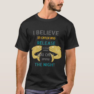 T-shirt Pêcheur amateur de pêche en mer en eau profonde au