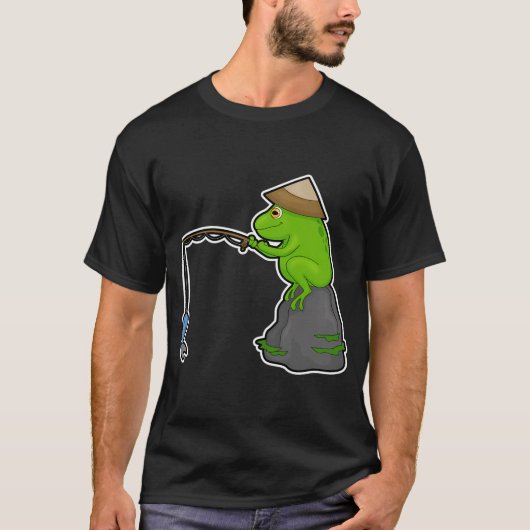 T-shirt Pêcheur au crayon Poisson Pêche (Devant)