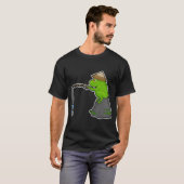 T-shirt Pêcheur au crayon Poisson Pêche (Devant entier)