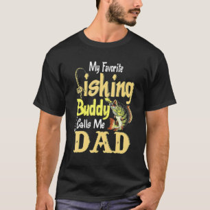 T-shirt Pêcheur Bonne Fête Des Pères Mon Ami De Pêche Préf