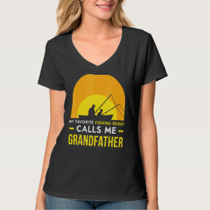 T-shirt Pêcheur Buddy M'appelle grand-père Fisher Fish Fri