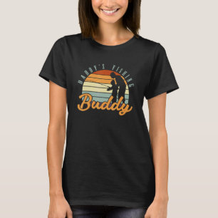T-shirt Pêcheur Buddy Pêcheur Son Papa Fête des pères Retr
