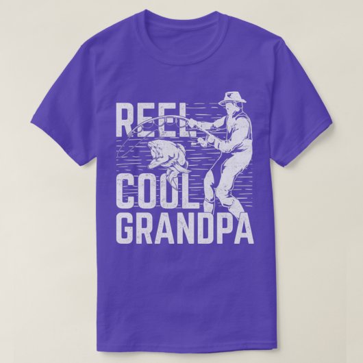 T-shirt Pêcheur Cool Grandpa Fisher Angle Poisson Fis Drôl (Design devant)