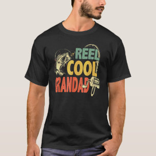 T-shirt Pêcheur Cool Pêche Moulinet Vintage Cool Grand-Pap