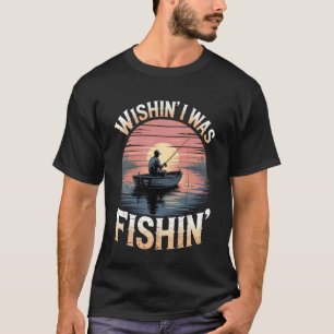 T-shirt Pêcheur Coucher de soleil Bateau Pêche Extérieur L