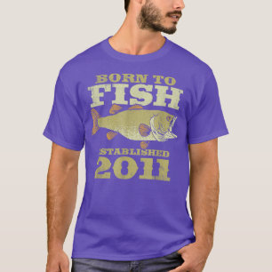 T-shirt Pêcheur De 11 AnsLes Meilleurs Pêcheurs Sont Nés I