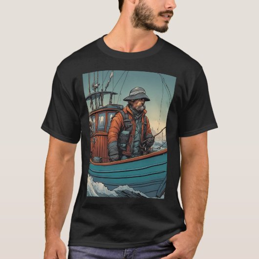 T-shirt Pêcheur de chiots (Devant)