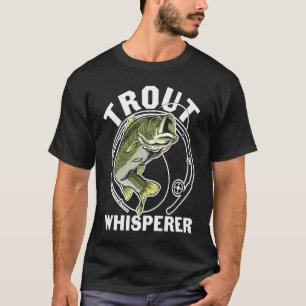 T-shirt Pêcheur de Fête des Pères Pêche Truite Chuchoteur