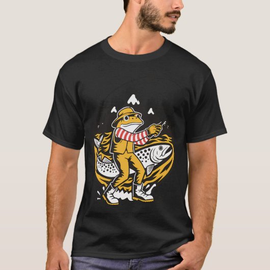 T-shirt pêcheur de grenouilles (Devant)