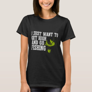 T-shirt Pêcheur de mauvaises herbes Fishing Fischerman Pêc
