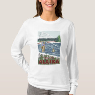 T-shirt Pêcheur de mouche - le Yukon, Alaska