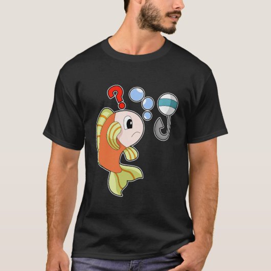 T-shirt Pêcheur de poisson Hameçon de pêche Pêche (Devant)
