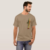 T-shirt Pêcheur de truite de Brook (Devant entier)