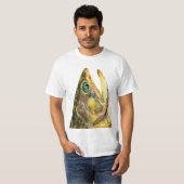 T-shirt Pêcheur de truite de Brook (Devant entier)