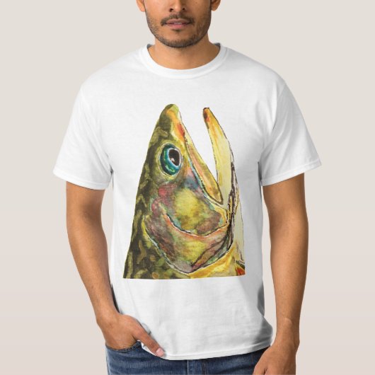 T-shirt Pêcheur de truite de Brook (Devant)