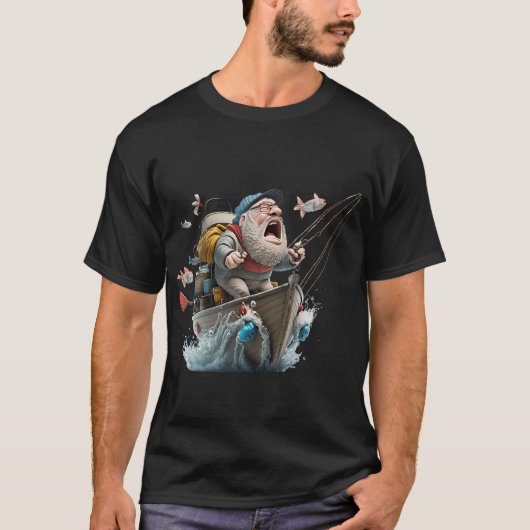 T-shirt Pêcheur drôle (Devant)