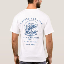 Pêcheur Drôle Party de Bachelor de Pêche sur Mesur