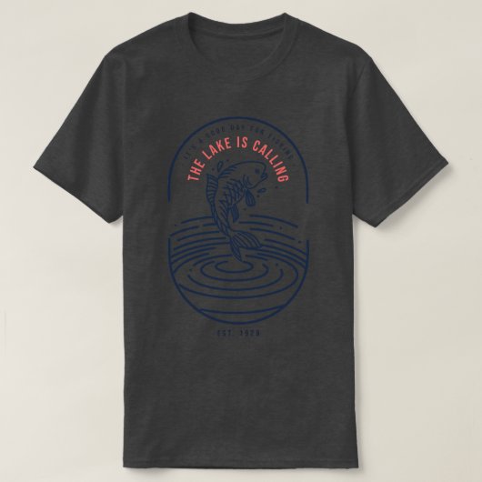 T-shirt Pêcheur du lac 1 (Design devant)