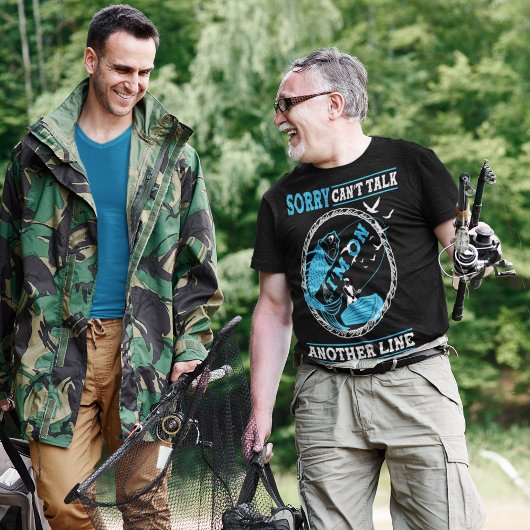 T-shirt Pêcheur fanatique allé à la pêche