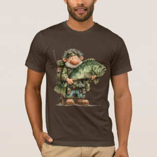 T-shirt Pêcheur fantaisiste journée paresseuse pêche