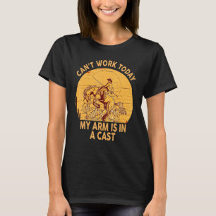 T-shirt Pêcheur je ne peux pas travailler aujourd'hui mon