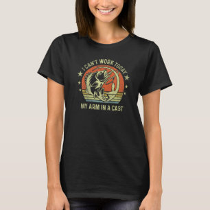 T-shirt Pêcheur Je ne peux pas travailler aujourd'hui mon