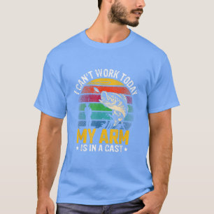 T-shirt Pêcheur, je ne peux pas travailler aujourd'hui mon