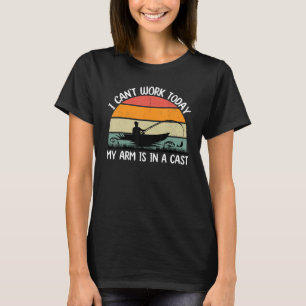 T-shirt Pêcheur je ne peux pas travailler aujourd'hui Mon