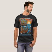T-shirt Pêcheur mouette (Devant entier)