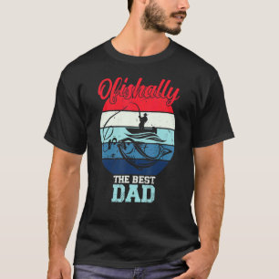 T-shirt Pêcheur Ofishally Meilleur Papa Pêche Pêcheur Homm