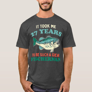 T-shirt Pêcheur Partie Pêche Pêcheur Pêcheur Poisson 27e a
