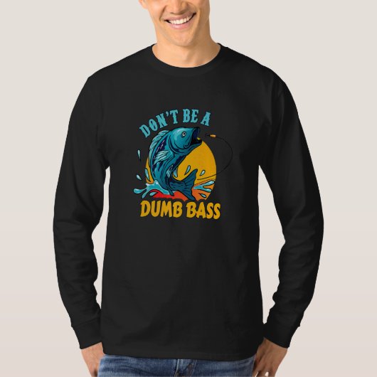 T-shirt Pêcheur Pêcheur Basse Poisson (Devant)