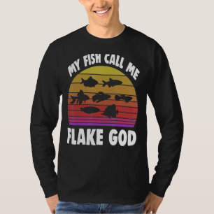 T-shirt Pêcheur Pêcheur Mon poisson Appelez-moi Flake God
