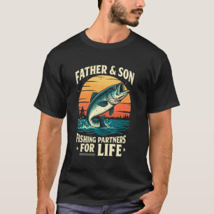T-shirt Pêcheur père et fils partenaires de pêche pour la