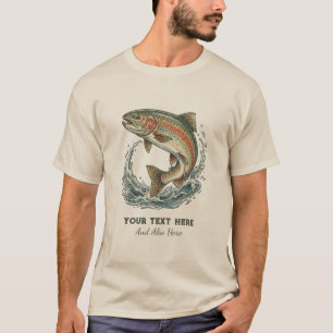 T-shirt Pêcheur personnalisé - Conception de pêche à la tr