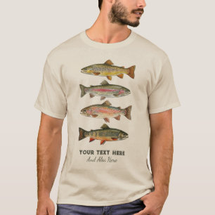 T-shirt Pêcheur personnalisé - Conception de pêche à la tr