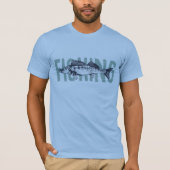 T-shirt Pêcheur Poisson Texte Art (Devant)