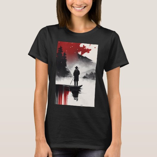 T-shirt Pêcheur solitaire (Devant)