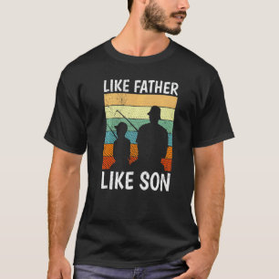 T-shirt Pêcheur Tel Père Tel Fils Papa