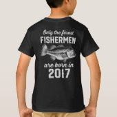 T-shirt Pêcheurs Cadeaux d'anniversaire de pêche pour 2017 (Dos)