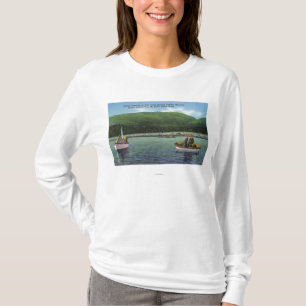 T-shirt Pêcheurs de homard sur la crique de loutre dur au