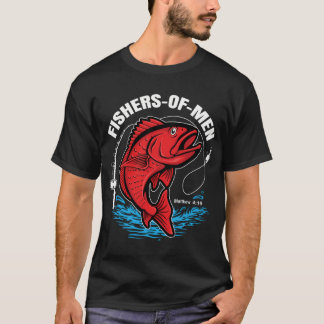 T-shirt Pêcheurs d'hommes lettrage blanc