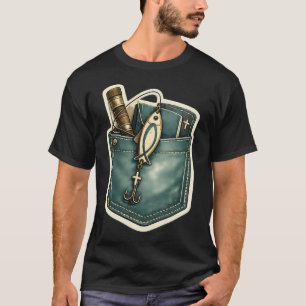 T-shirt Pêcheurs d'hommes Pochette Design — Matthieu 4:1
