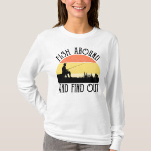 T-shirt Pêchez Autour Et Découvrez