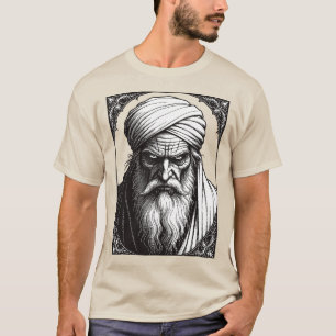 T-shirt Peckols le gardien barbu blanc des enfers