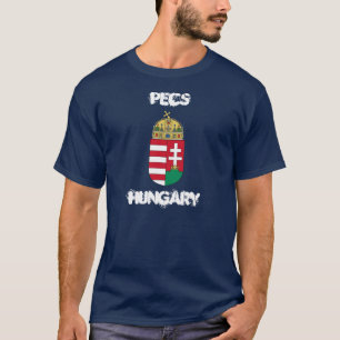 T-shirt Pecs, Hongrie avec armoiries