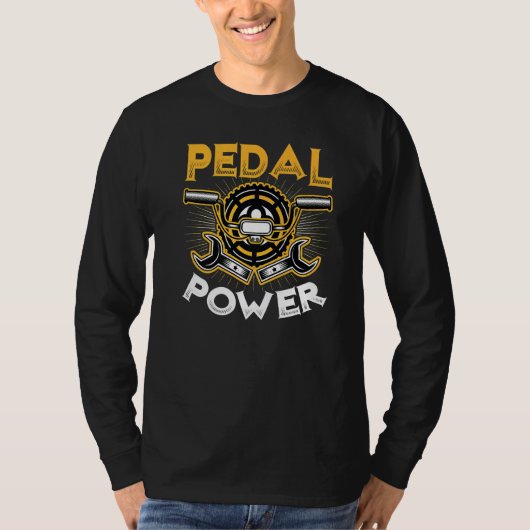 T-shirt Pedal Power Anti Ebike vélo vélo vélo (Devant)