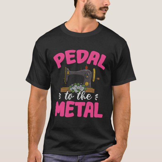T-shirt Pédale À La Machine À Coudre (Devant)